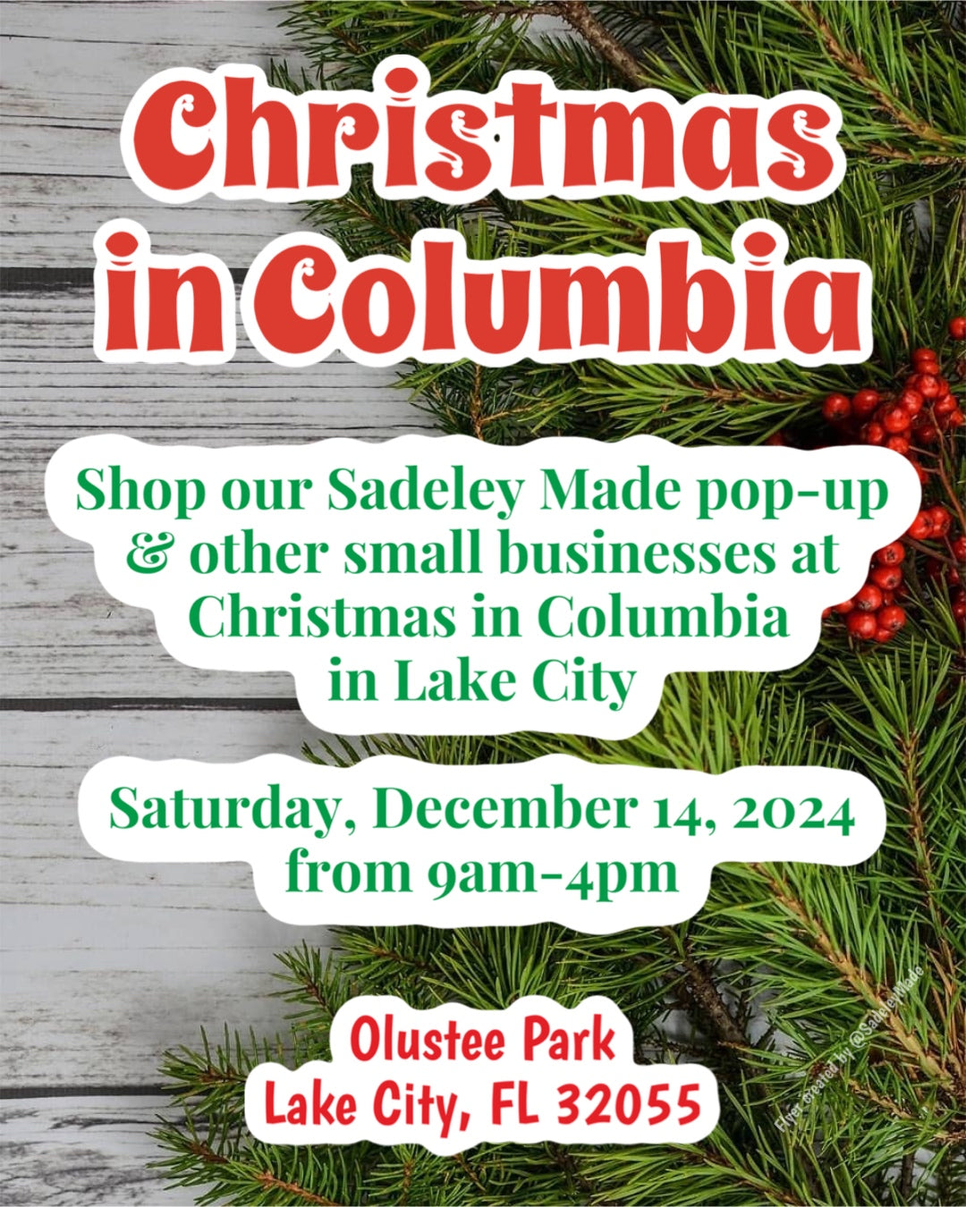 Christmas in Columbia Holiday Market