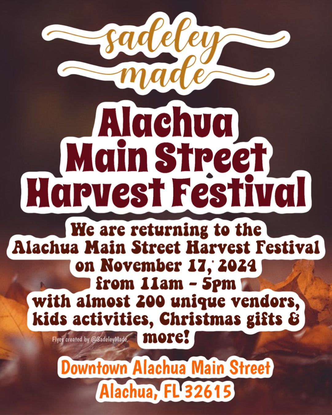 Alachua Main Street Harvest Festival