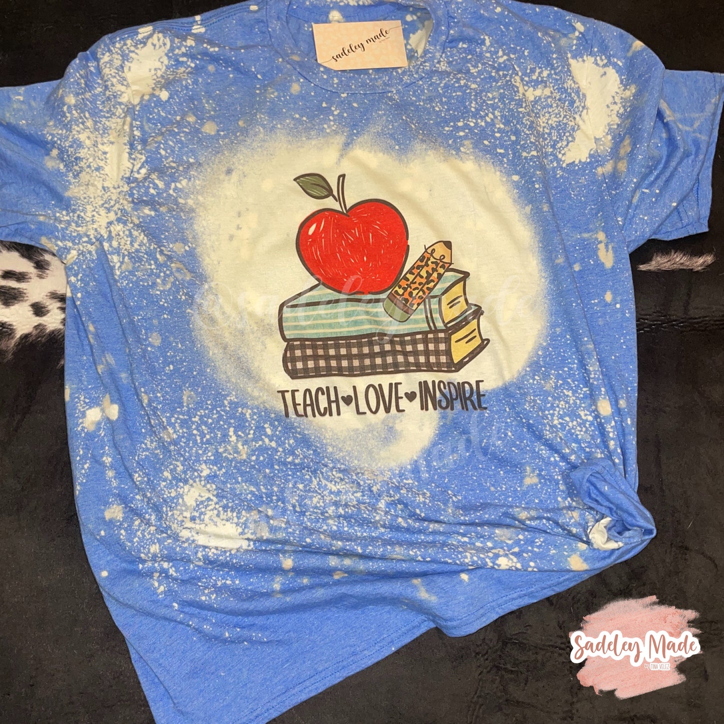 Teach, Love, Inspire Bleached Tee