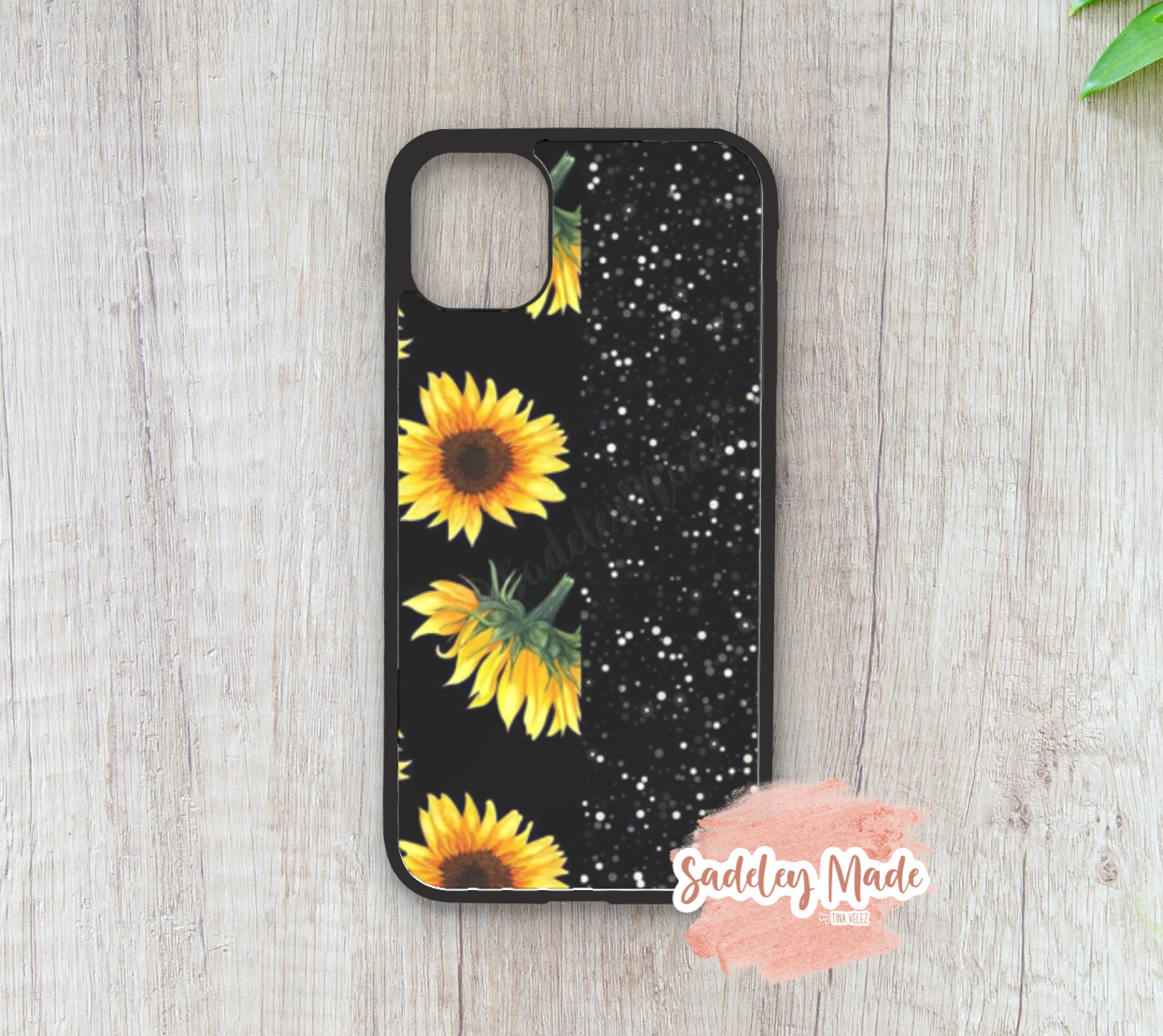 Sunflowers & Glitter iPhone Case