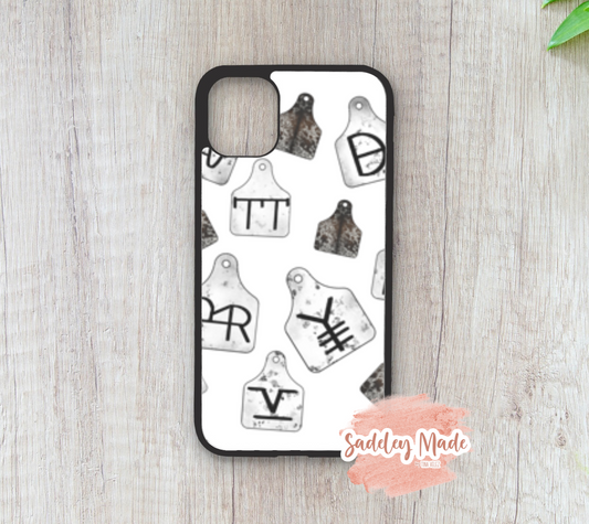 Cow Tags iPhone Case