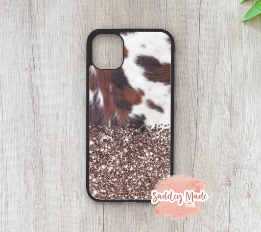 Glitter Cowhide Samsung Case