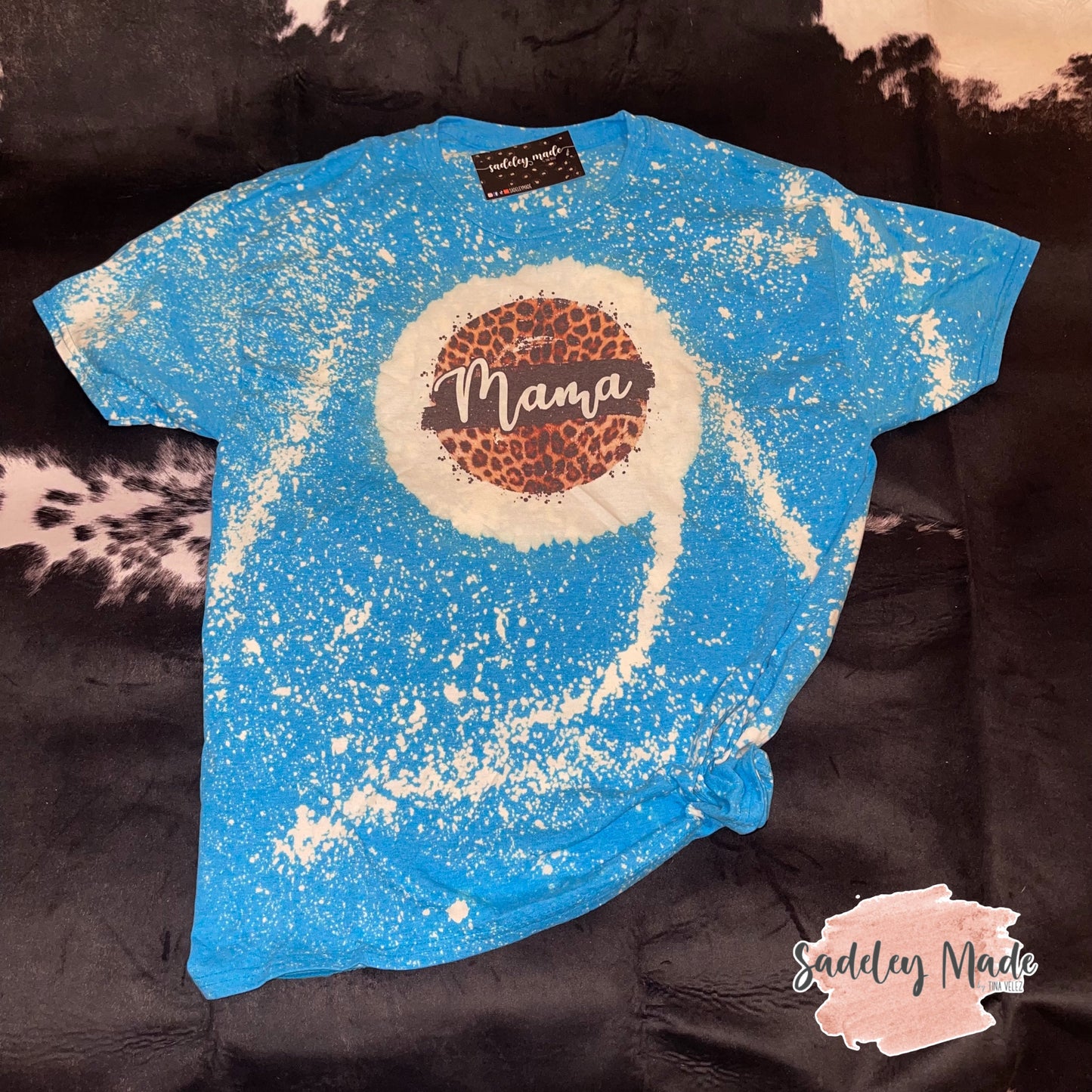 Turquoise Mama Bleached Tee