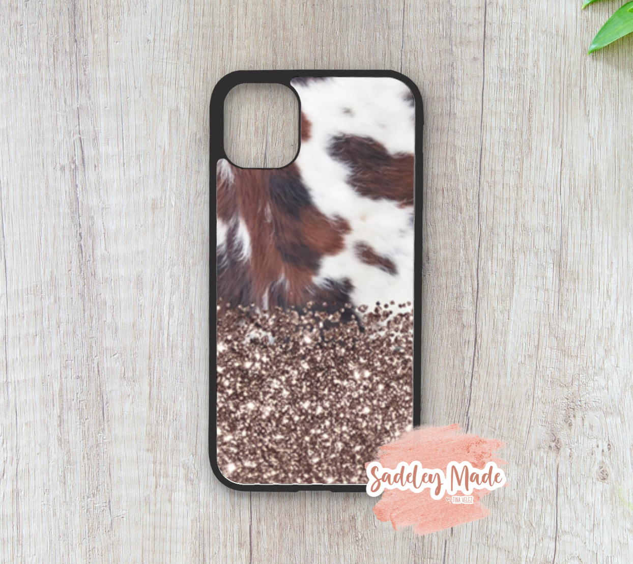 Glitter Cowhide iPhone Case