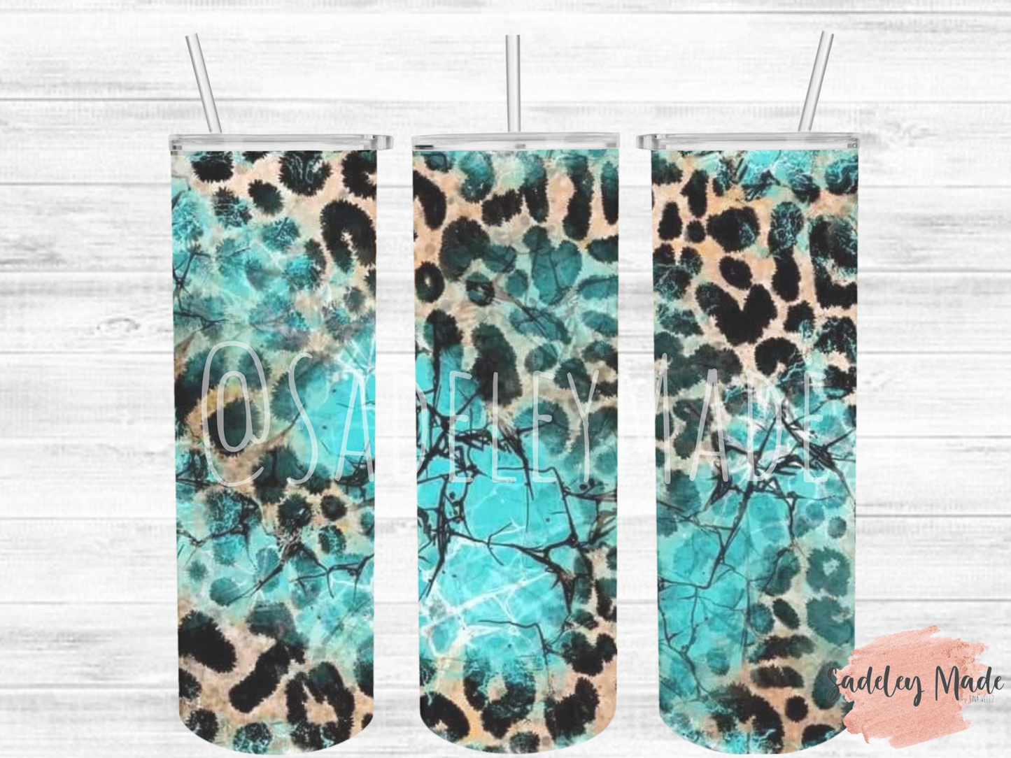 Turquoise 20oz. Skinny Tumbler