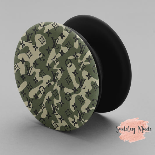 Green Camo Inspired Phone Grip