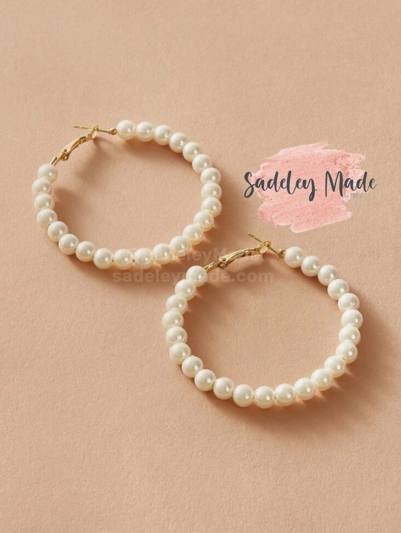 Pearl Hoop Earrings