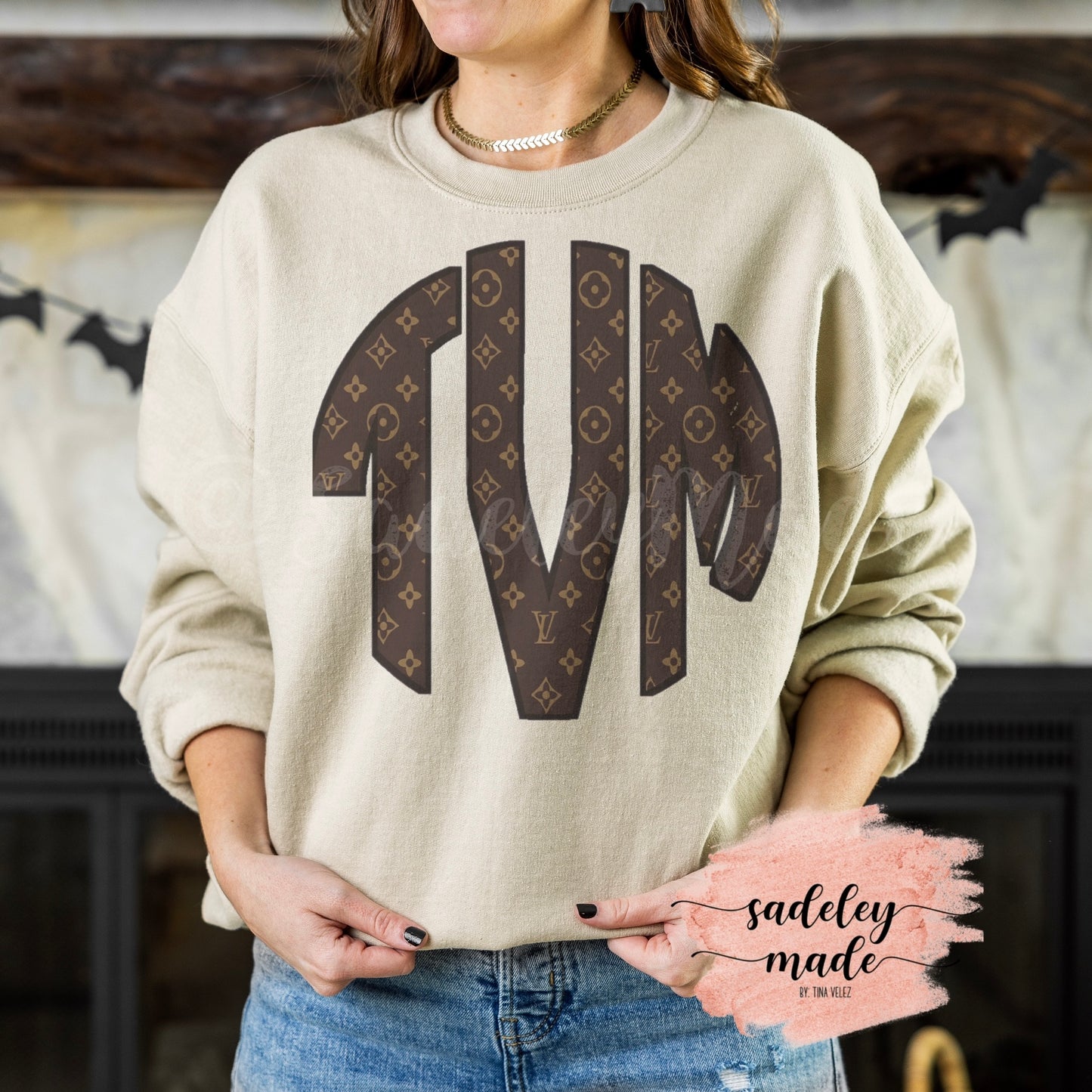 Monogram Inspired Crewneck Sweatshirt